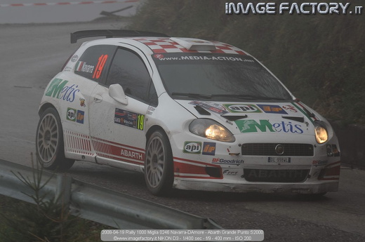 2008-04-19 Rally 1000 Miglia 0246 Navarra-DAmore - Abarth Grande Punto S2000
